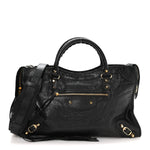 Agneau Classic Gold Hardware City Black