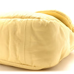 Paper Calfskin Puffy Flap Butter Brass