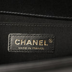 Lambskin Quilted Medium Boy Flap Black