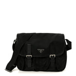 Tessuto Nylon Messenger Bag Black