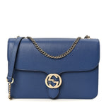 Dollar Calfskin Small Interlocking G Shoulder Bag Caspian