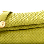 Nappa Intrecciato The Fold Crossbody Kiwi