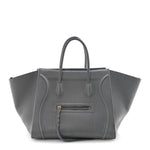 Baby Grained Calfskin Medium Phantom Luggage Kohl