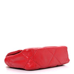 Lambskin Quilted Medium Chanel 19 Flap Red