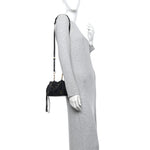 Smooth Calfskin Neo Classic Brass Hardware Nano City Crossbody Black