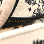 Canvas Embroidered Small Zodiac Toile De Jouy Book Tote Latte