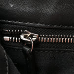 Recycled Nylon Vitello Grace Light Pequin Baguette Belt Pouch Black
