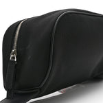 Techno Canvas Web Large Belt Bag Black