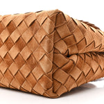 Suede Intrecciato Small Andiamo Shoulder Bag Amber