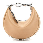 Vitello Grace Nano Fendigraphy Hobo Charm Miele Scuro