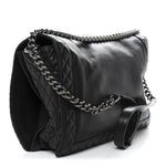 Calfskin Large Boy Reverso Flap Black