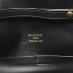 Smooth Calfskin Small Bel Air Clutch On Strap Black