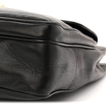 Lambskin CC Flap Shopping Tote Black