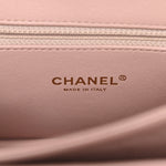 Sheepskin Quilted Beauty Lock Flap Pink