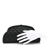 Caviar Quilted Timeless Clutch Black