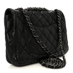 Caviar Quilted Medium Now and Forever Flap Black