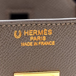 Epsom Bi-Color Horseshoe Birkin 35 Etain Crocus