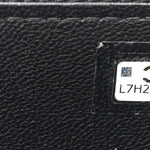 Lambskin Enamel Quilted Small Coco Hearts Vanity Case With Chain Black