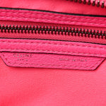Drummed Calfskin Mini Luggage Fluo Pink