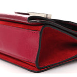 Goatskin Mini GV3 Shoulder Bag Cherry Red