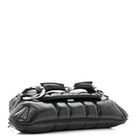 Nappa Vertical Matelasse Small Maxi Horsebit Chain Shoulder Bag Black