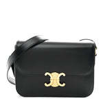 Shiny Calfskin Medium Triomphe Black