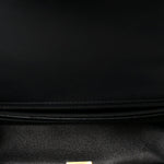 Lambskin Quilted Mini Rectangular Flap Black