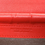 Nappa Intrecciato Continental Wallet on Chain Red
