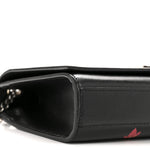 Calfskin Medium Heart Bolts Monogram Kate Satchel Black