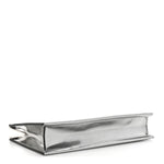Metallic Calfskin Clutch Silver