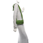 Nylon Intrecciato Padded Tech Mini Cassette Belt Bag Avocado