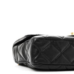 Lambskin Quilted Large CC Funky Town Flap Black