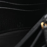 Dollar Calfskin GG Supreme Monogram Petite GG Marmont Wallet Chain Bag Black Beige Ebony