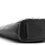 Caviar Quilted Petit Shopping Tote PST Black