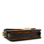 Calfskin Pony Hair Leopard Print Miss Dior Flap Black