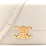 Shiny Calfskin Teen Triomphe Arctic White
