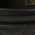 Caviar Quilted Camellia Wallet On Chain WOC Black