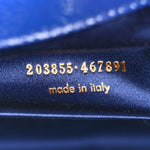 Textured Patent Monogram Large Belle De Jour Clutch Royal Blue