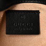 Calfskin Matelasse Super Mini GG Marmont Shoulder Bag Black