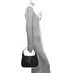 Calfskin Small Jackie Shoulder Bag Black