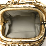 Metallic Crinkled Lambskin The Coin Purse Oro