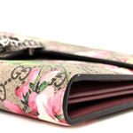 GG Supreme Monogram Blooms Mini Dionysus Chain Wallet Beige Multicolor Dry Rose