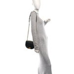 Caviar Quilted Small Boy Messenger Bag Black