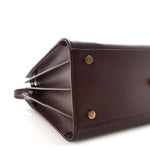 Calfskin Snakeskin Small Sac De Jour Burgundy