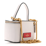Grained Calfskin VSling Vanity Case White