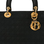 Nylon Cannage Large Lady Dior Black