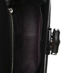 Pony Hair New Bamboo Medium Top Handle Bag Black
