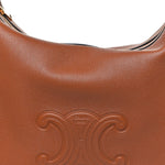 Supple Calfskin Medium Triomphe Heloise Shoulder Bag Tan