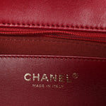 Lambskin Quilted Large Flap Red