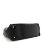 Calfskin Cerf Executive Shopper Tote Black